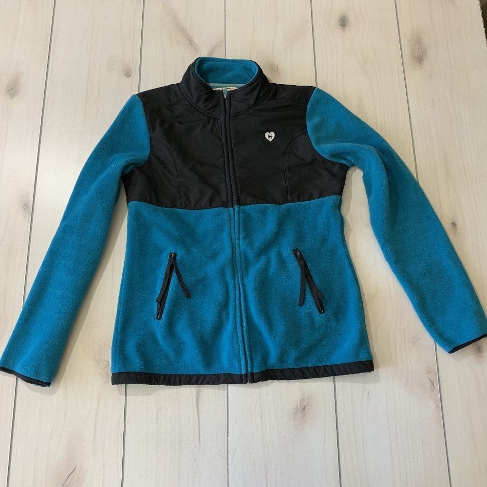 womens L jj authentic‎ fleece zip up sweatshirt